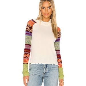 NWT Free People Thermal Prism Turtleneck Sweater